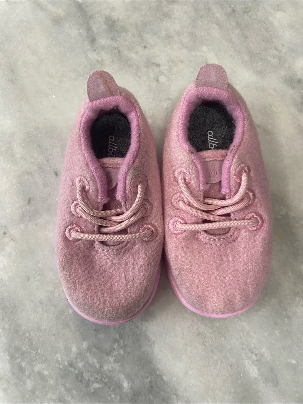 allbirds Kids Pink Wool Slip-On Sneakers